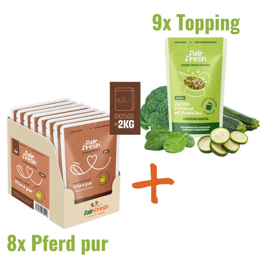 Genuss-Duo XXL: Pferd pur + Wunsch-Topping