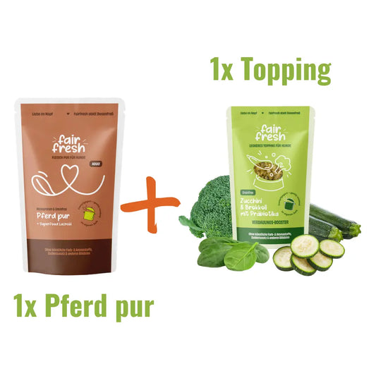 Genuss-Duo: Pferd pur + Wunsch-Topping