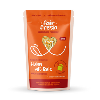 Huhn mit Reis & Lachsöl- als Alleinfutter oder Topping