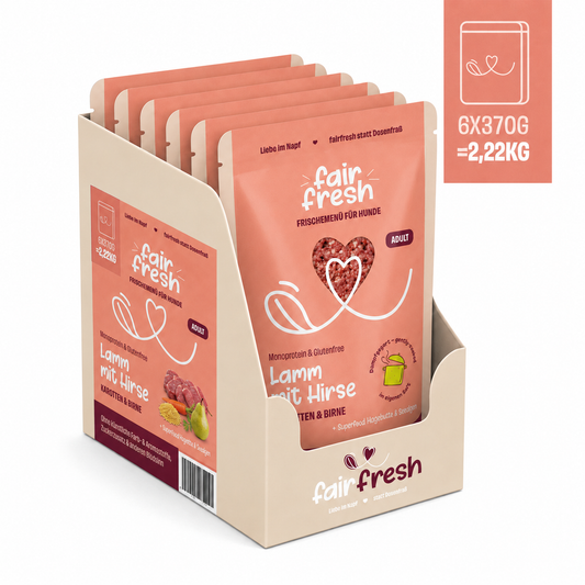 Lamm mit Hirse & Birne - Alleinfutter sensitive Hunde