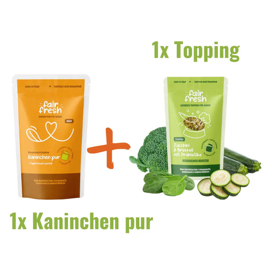 Genuss-Duo: Kaninchen pur + Wunsch-Topping