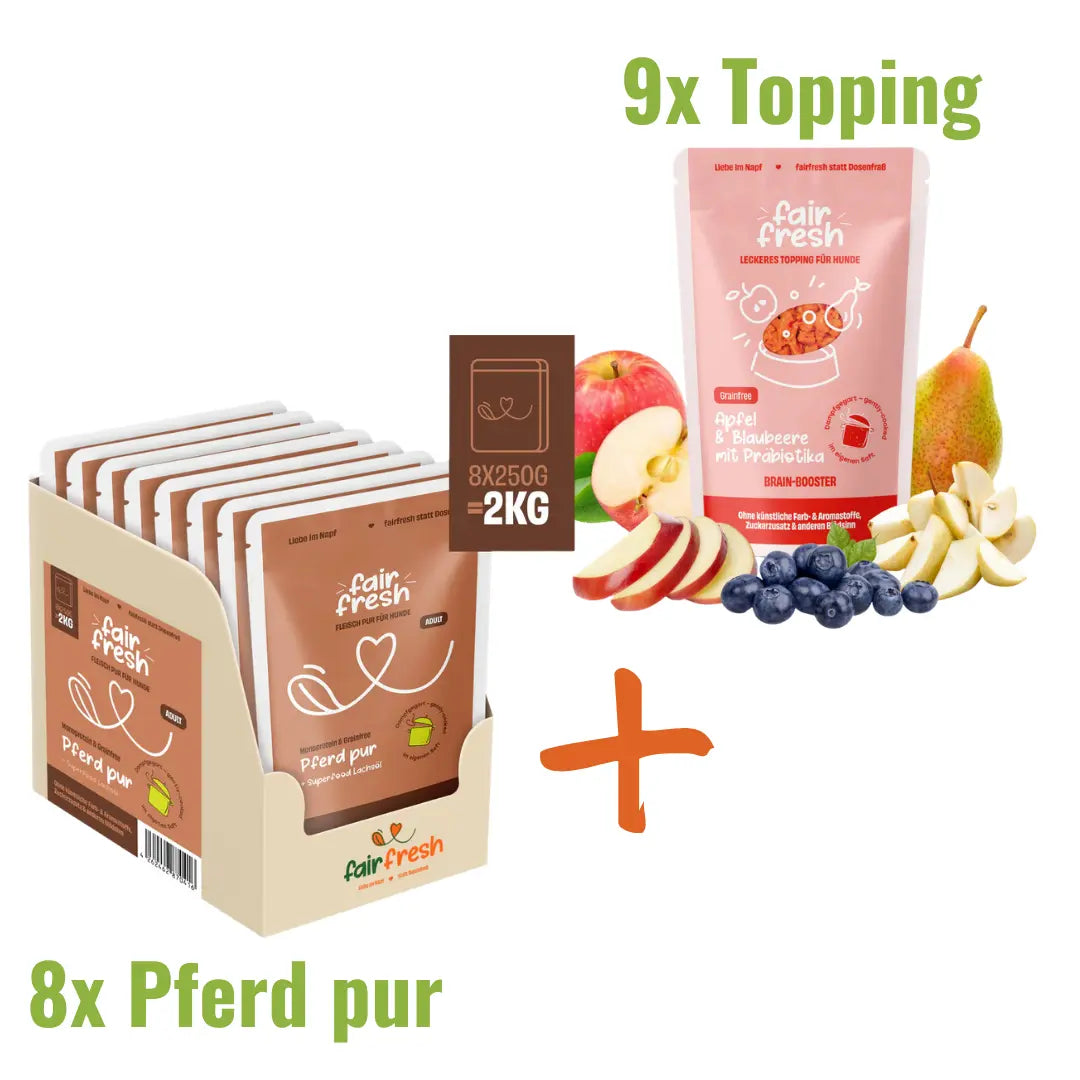 Genuss-Duo XXL: Pferd pur + Wunsch-Topping