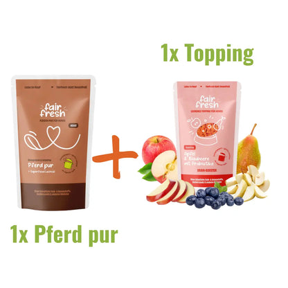 Genuss-Duo: Pferd pur + Wunsch-Topping