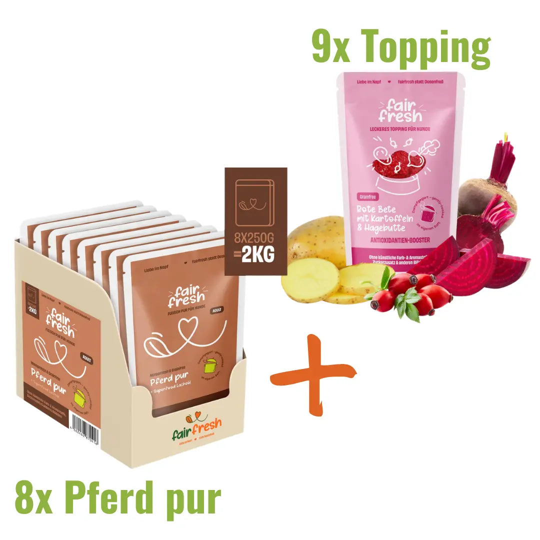 Genuss-Duo XXL: Pferd pur + Wunsch-Topping