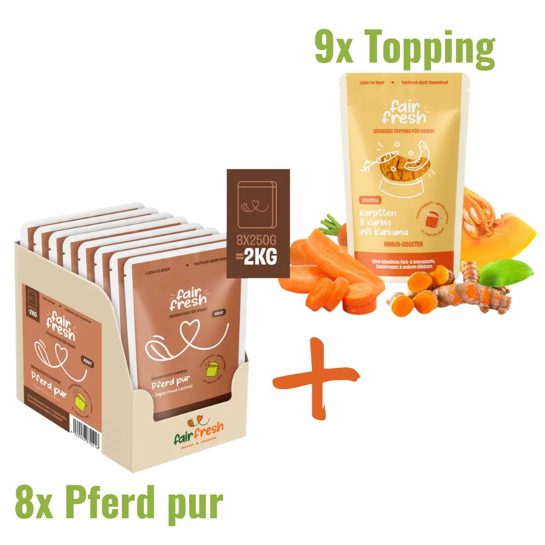 Genuss-Duo XXL: Pferd pur + Wunsch-Topping