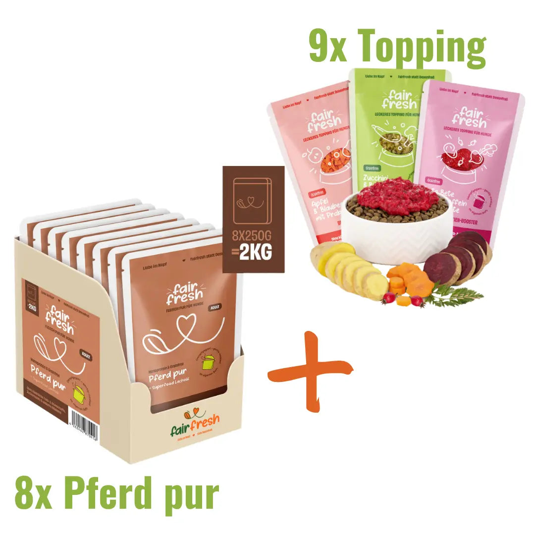 Genuss-Duo XXL: Pferd pur + Wunsch-Topping